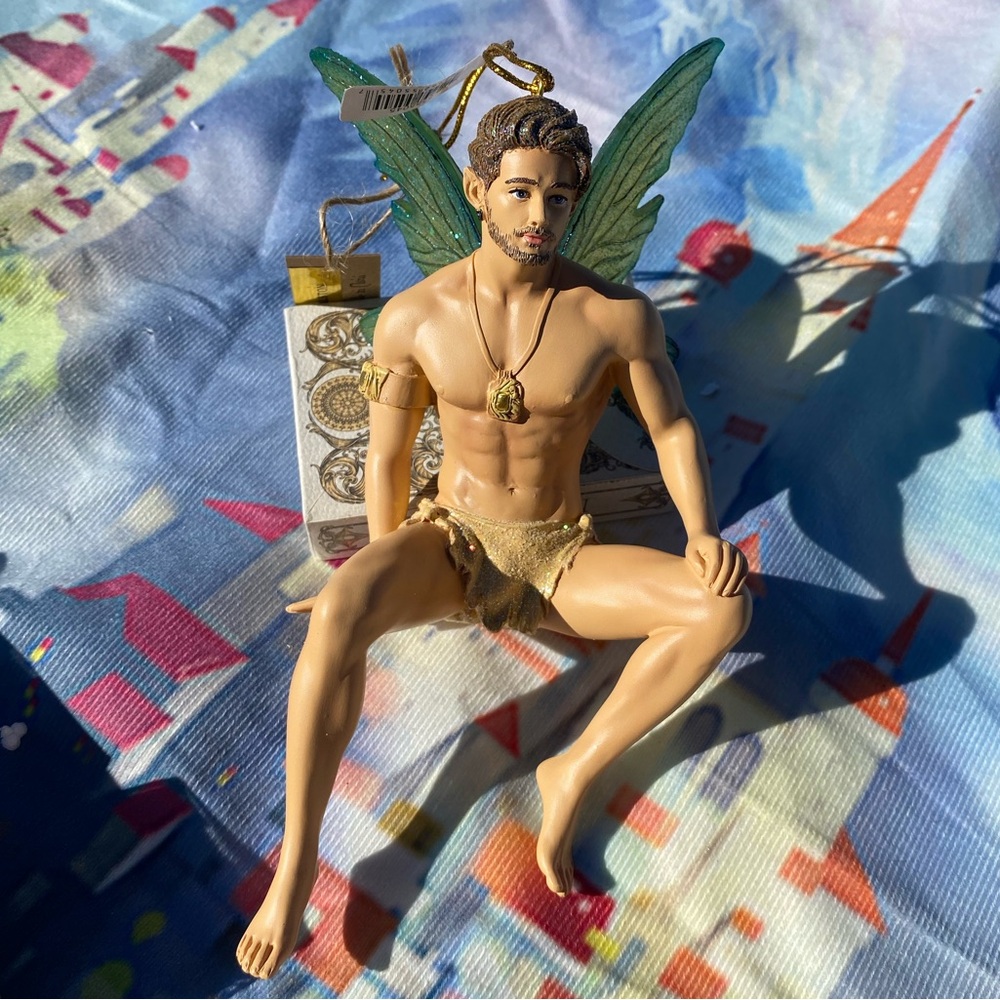 Male Fairy Figurine Alston Ornament with Wings